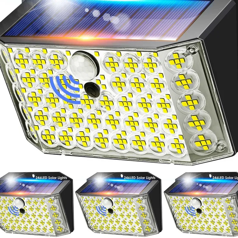 PIKOY Focos solares con sensor de movimiento