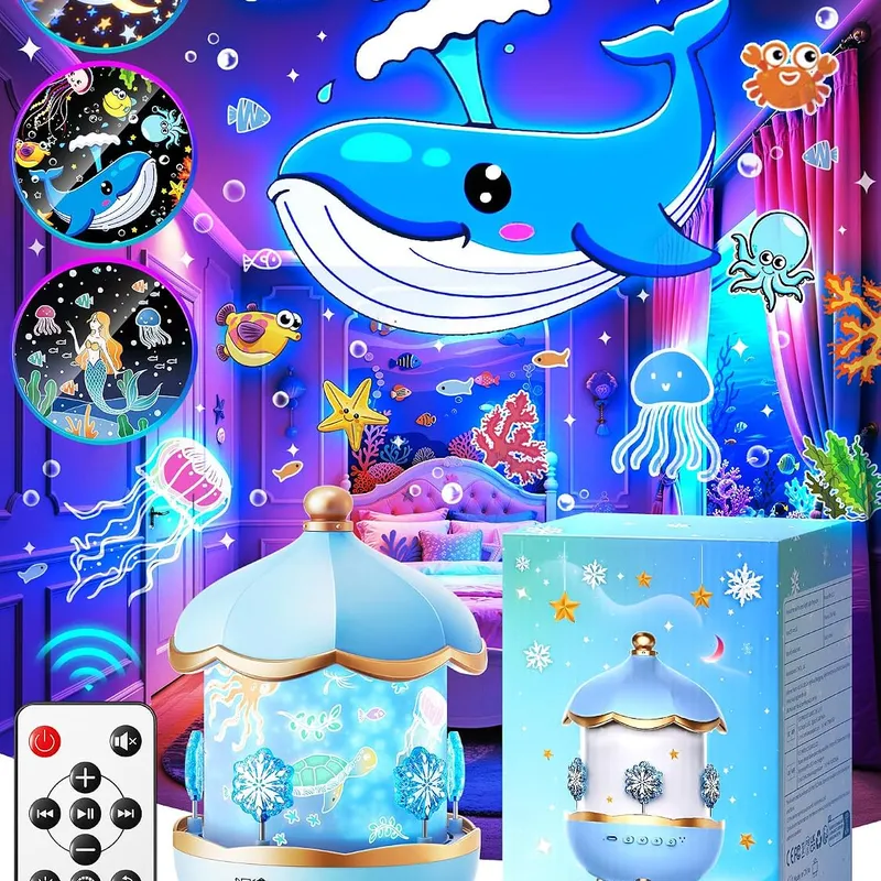 PIKOY Snow Princess Night Light Projector