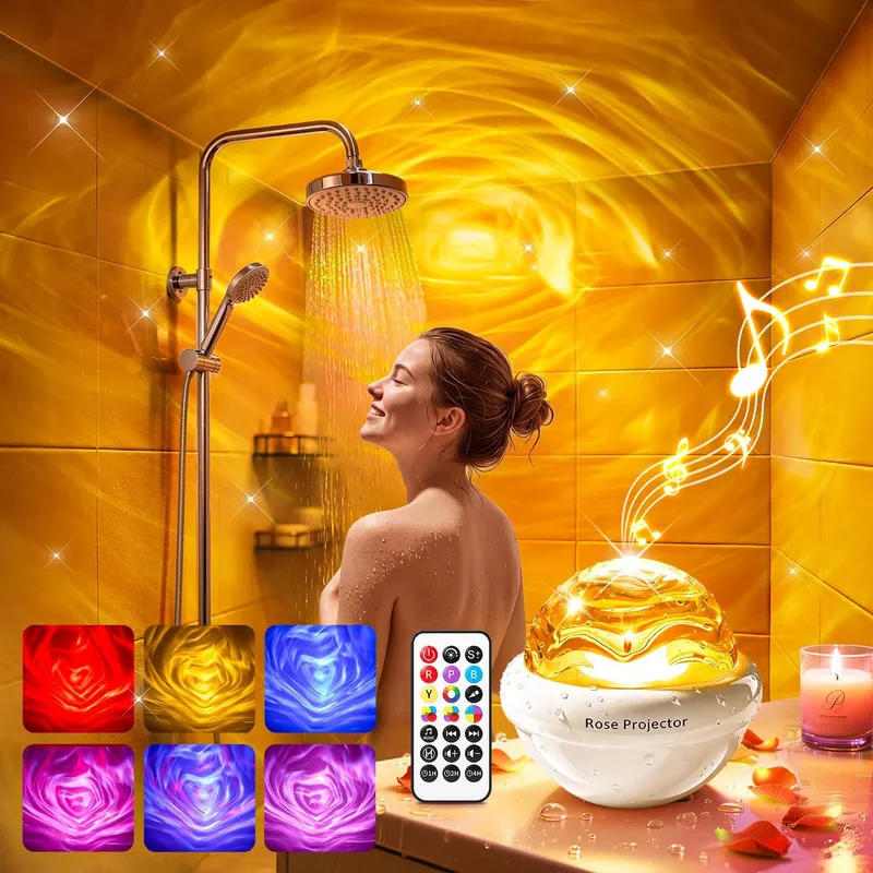 PIKOY Rose Shower Lamp with Bluetooth