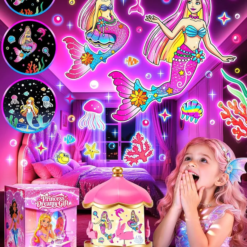 PIKOY Mermaid Night Light Projector